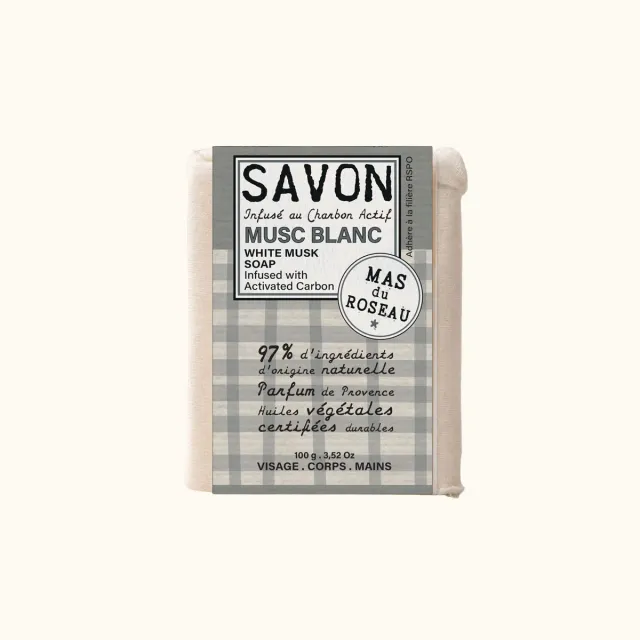 Mas du Roseau Philosophie Savon Solide Musc Blanc Mini Doux