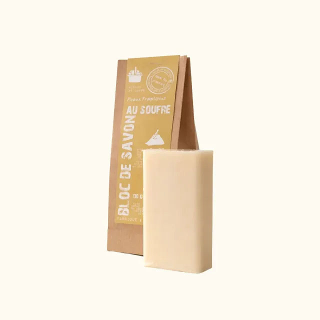 Mas du Roseau Collecte Soufre bloc savon sans parfum