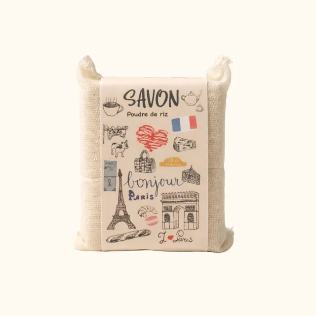 Mas du Roseau Pépites I ♥ Paris savon solide poudre de riz doux