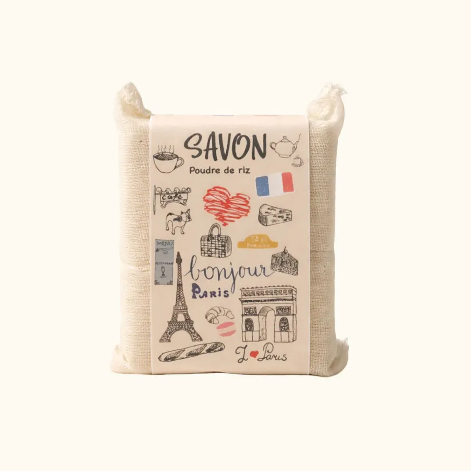 Mas du Roseau Pépites I ♥ Paris savon solide poudre de riz doux