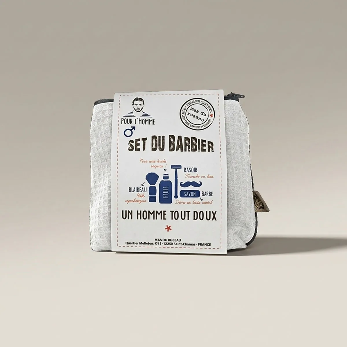 Mas du Roseau Set du Barbier coffret rasage bois