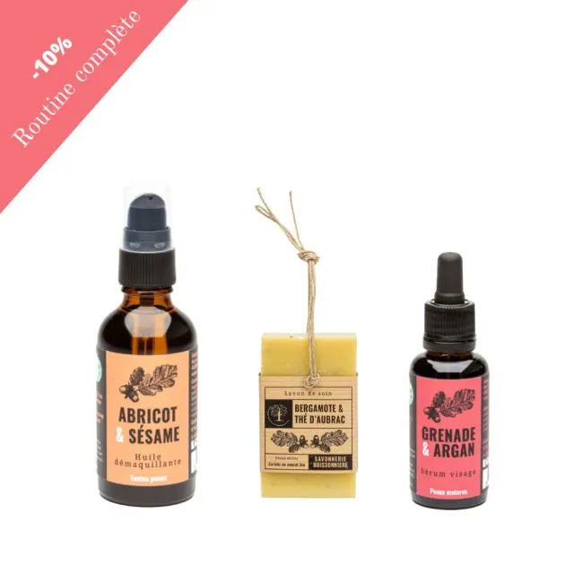 Savonnerie Buissonnière Routine peaux matures huile + savon bio