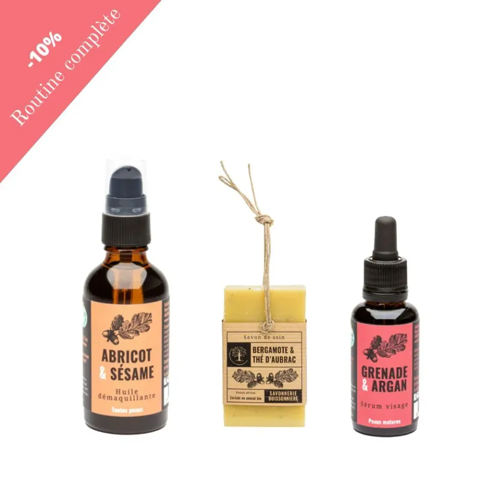 Savonnerie Buissonnière Routine peaux matures huile + savon bio