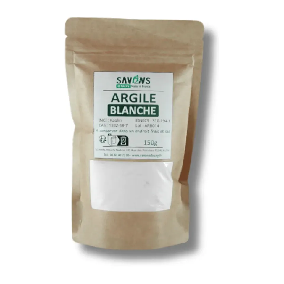 Savons d'Auxy Argile Blanche poudre kaolin purifiante