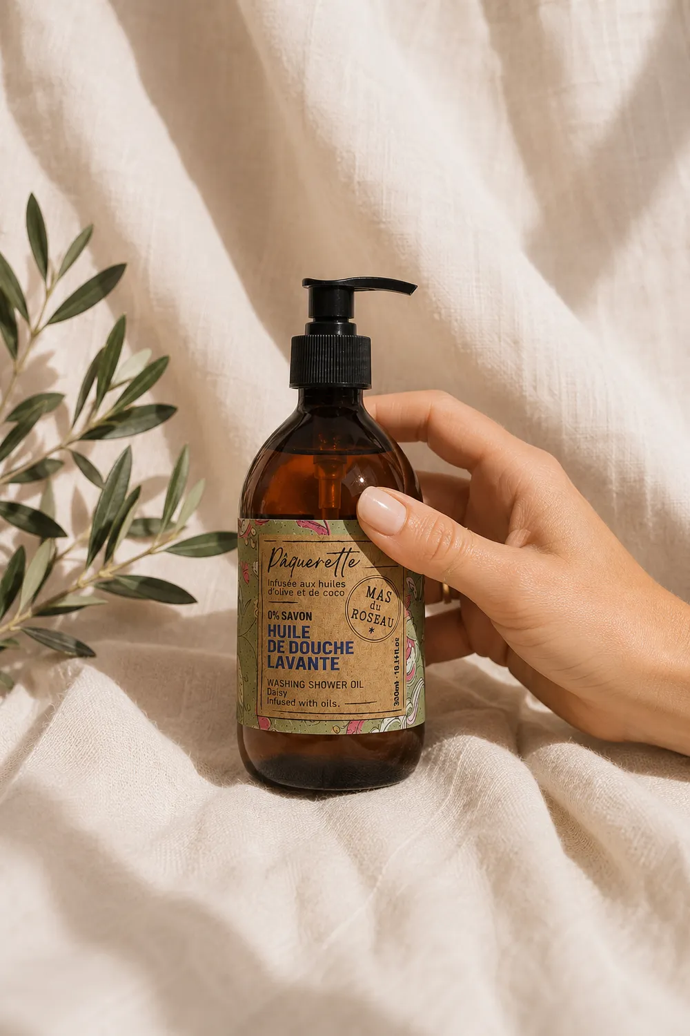 Mas du Roseau Infusions huile douche Pâquerette florale