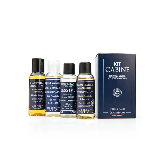 Docksoap Kit Cabine coffret 4x50ml voyage mer