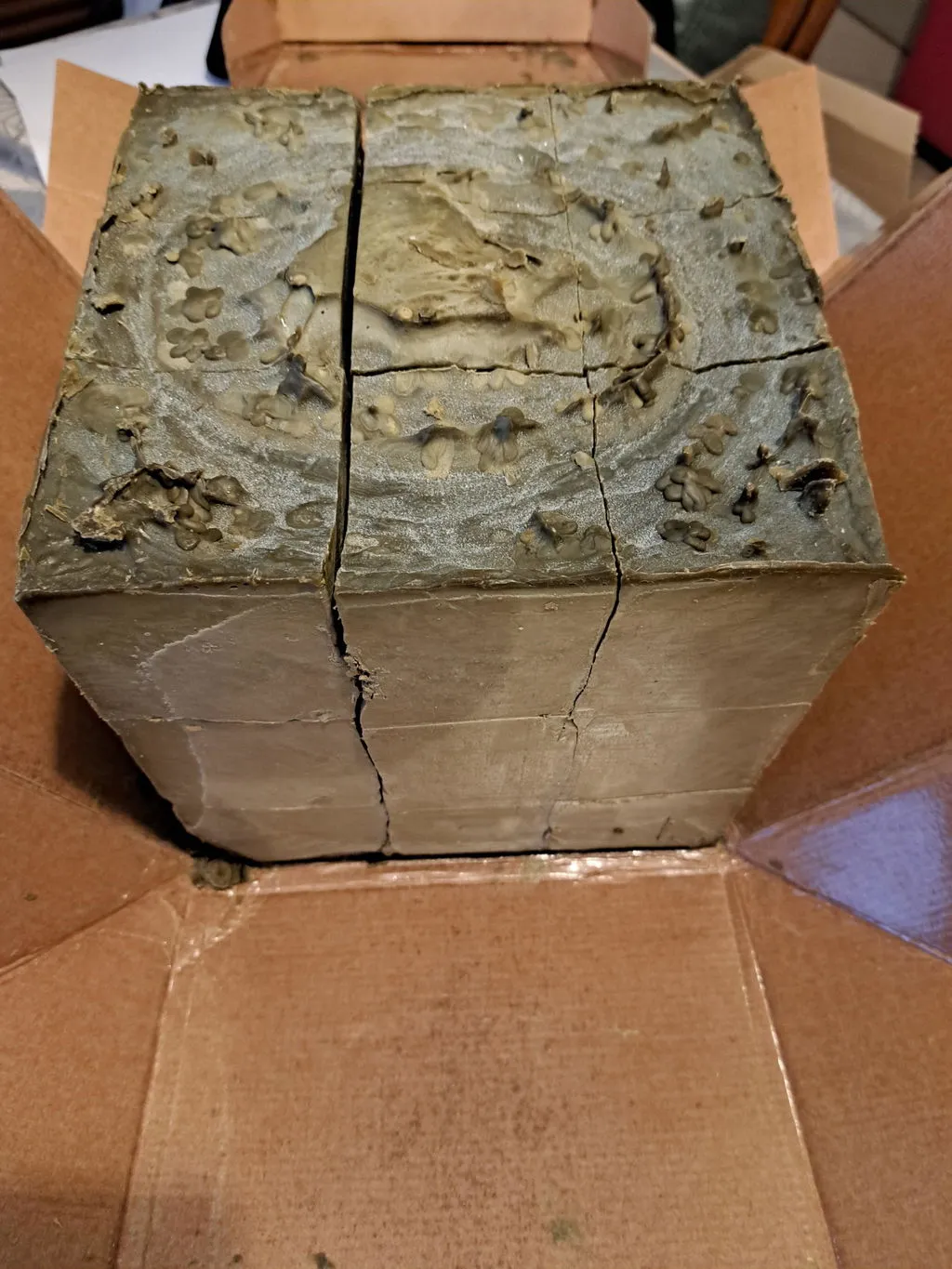 Fer à Cheval Bloc Olive savon Marseille 10kg authentique