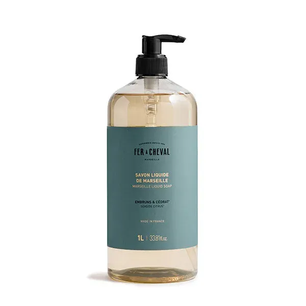 Savonnerie Fer à Cheval Embruns & Cédrat savon liquide 1L frais