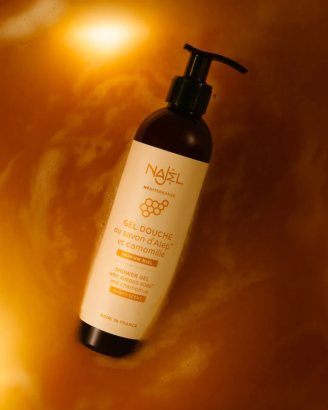 Najel gel douche parfum miel doux 500ml