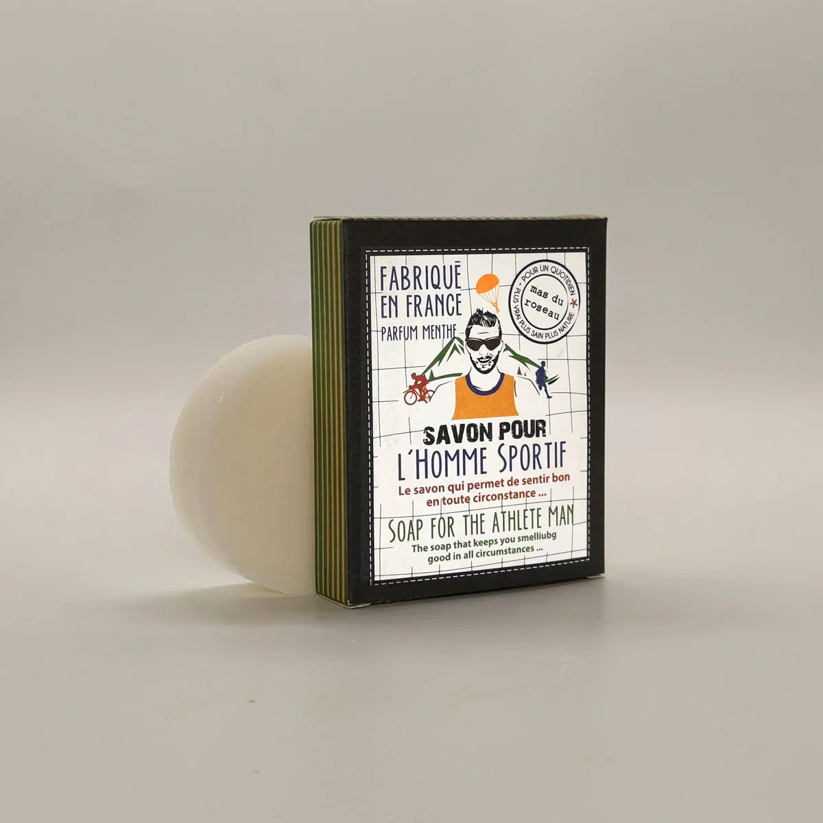 Mas du Roseau Just Men savon Homme Sportif menthe fraîcheur