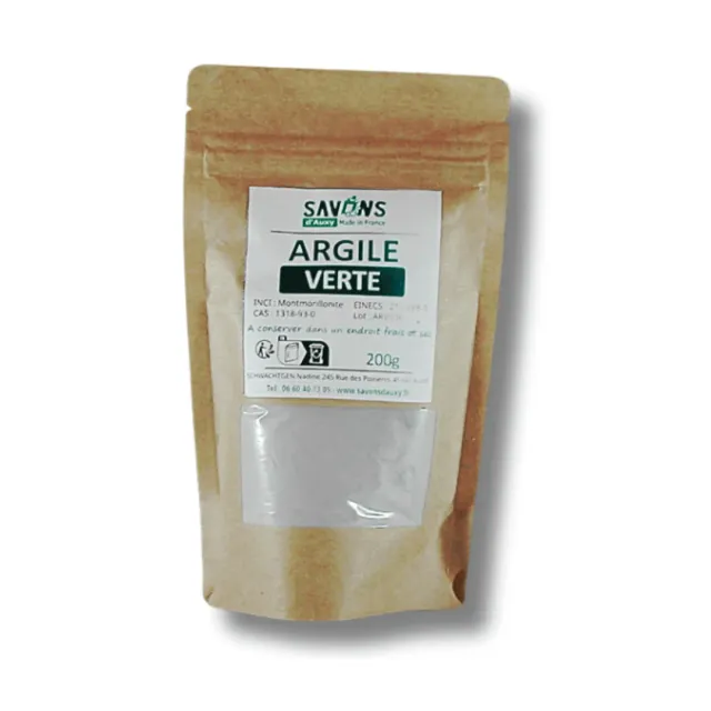 Savons d’Auxy argile verte montmorillonite poudre