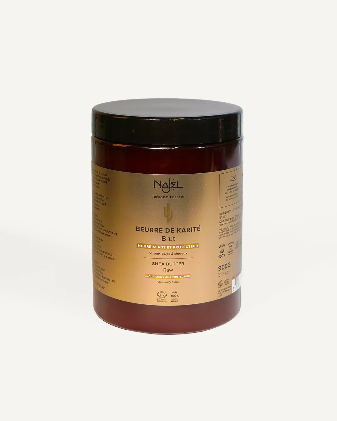 Laboratoire Najjar Beurre de Karité Pur Sans Parfum 100 g