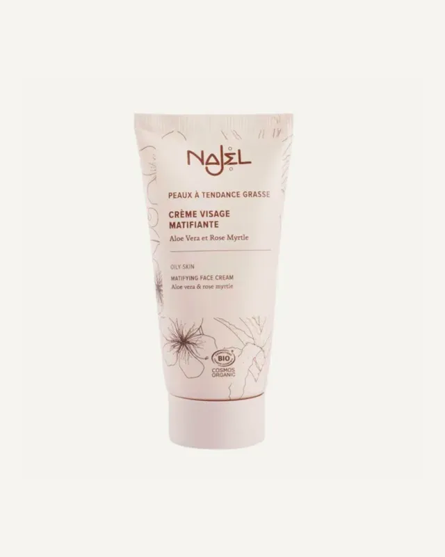 Najel Crème visage matifiante 50 ml peaux grasses