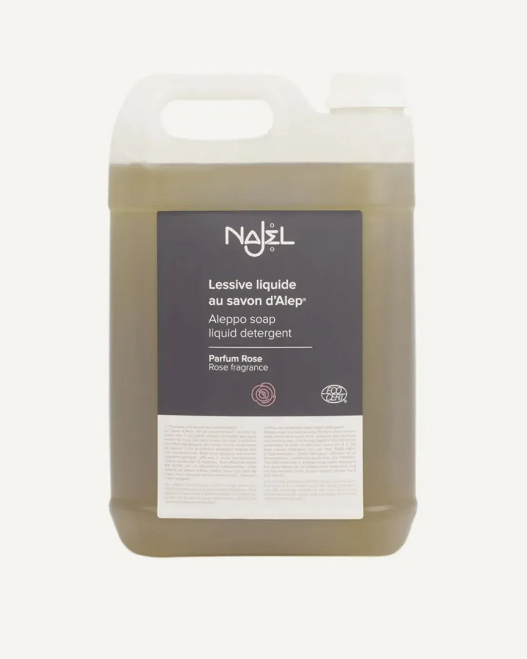 Laboratoire Najjar Lessive Savon d'Alep Rose 2L linge parfumé