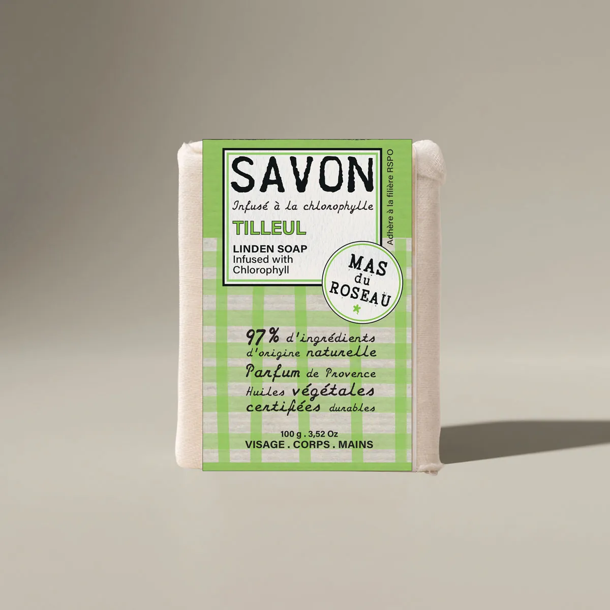 Mas du Roseau Philosophie Tilleul savon solide floral
