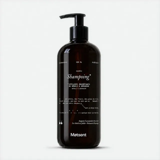 MOTSENT Néroli & Géranium shampoing liquide naturel