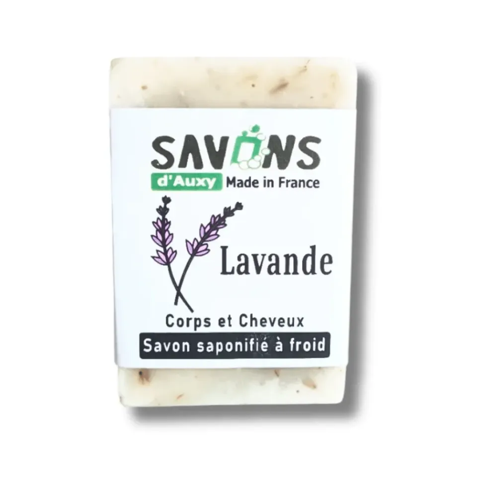 Savons d'Auxy Lavande savon shampoing 100g apaisant France