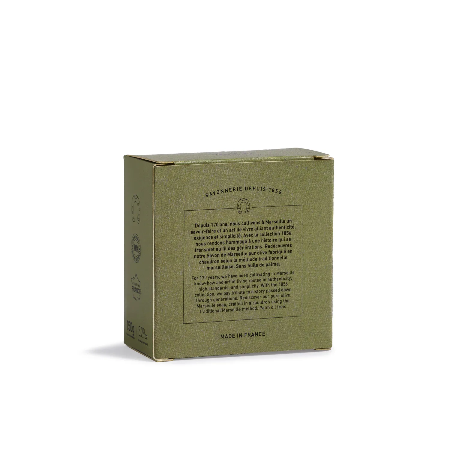 Savonnerie Fer à Cheval 1856 Savon de Marseille savon 150g