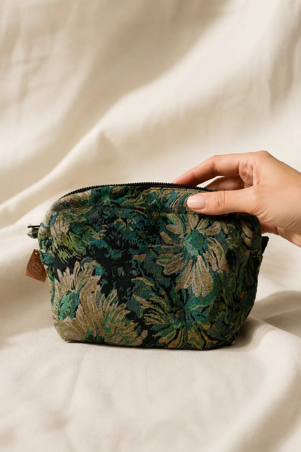 Mas du Roseau Mega Trousse Motif Floral Maquillage Spacieuse