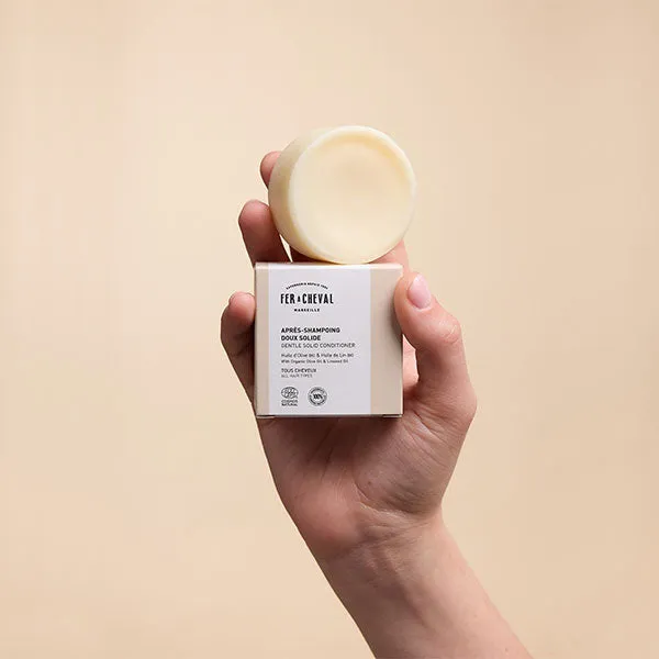 Savonnerie Fer à Cheval Après-shampoing solide 45g avoine