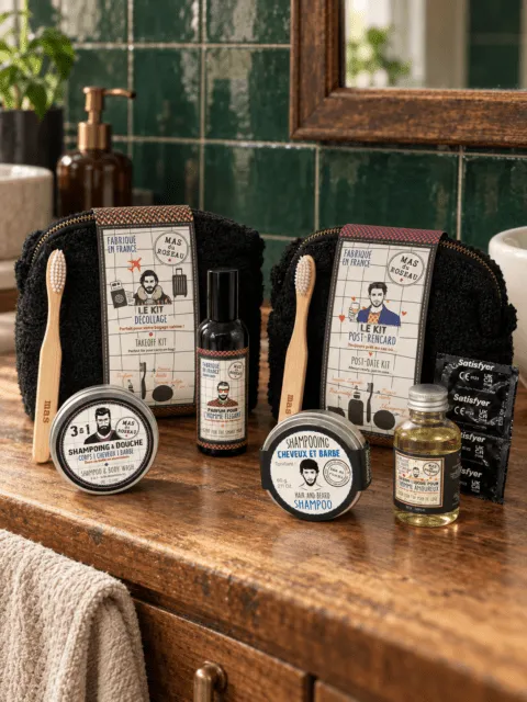 Mas du Roseau Just Men Post-rencard kit soin gingembre trousse