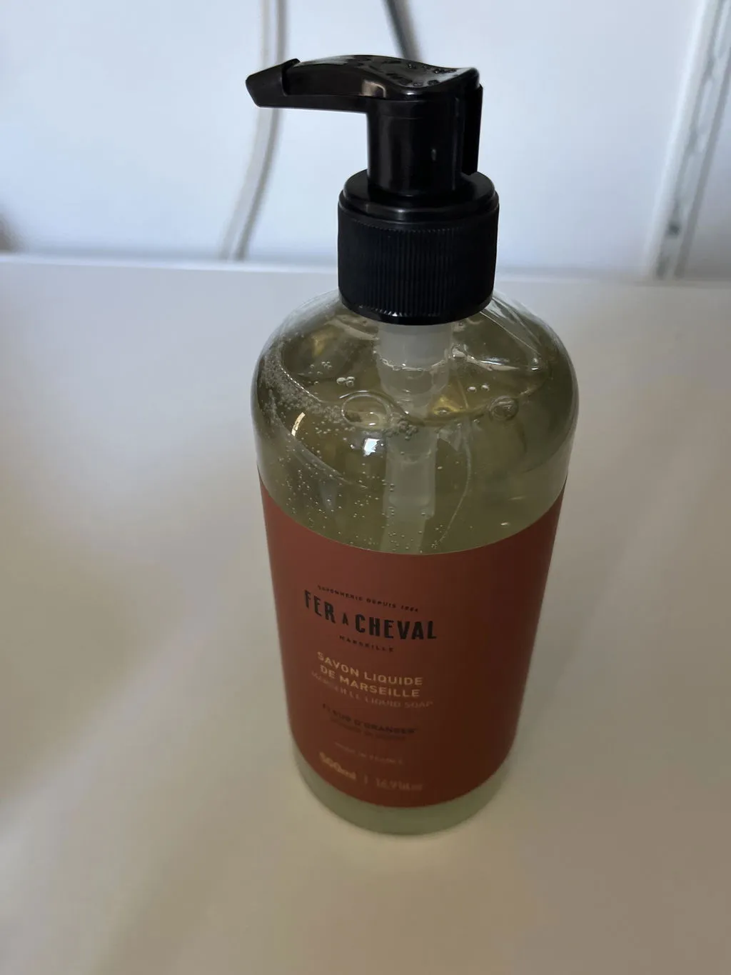 Savonnerie Fer à Cheval Savon Liquide Marseille Oranger 1 L doux