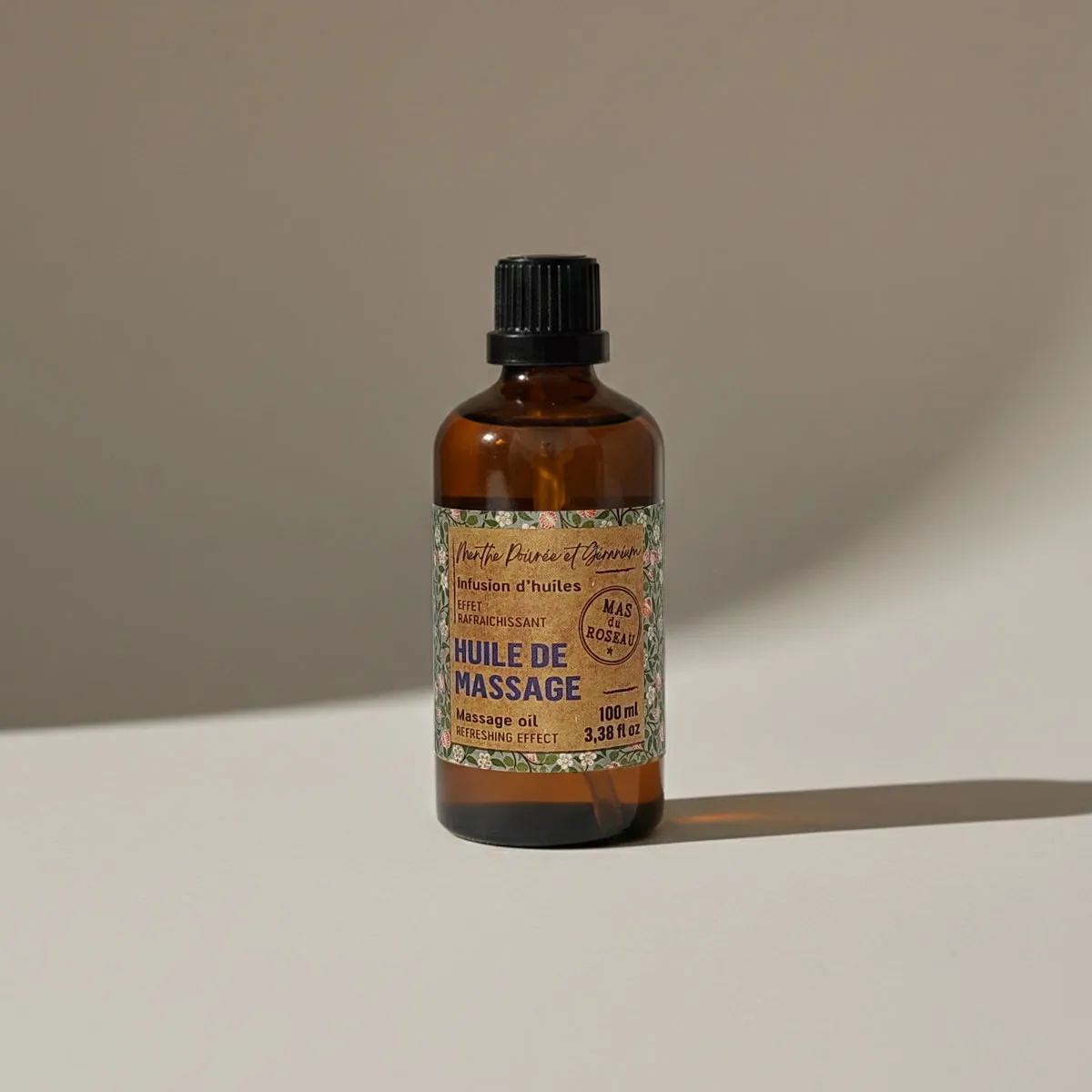 Mas du Roseau Infusions Rafraichissante huile de massage menthe