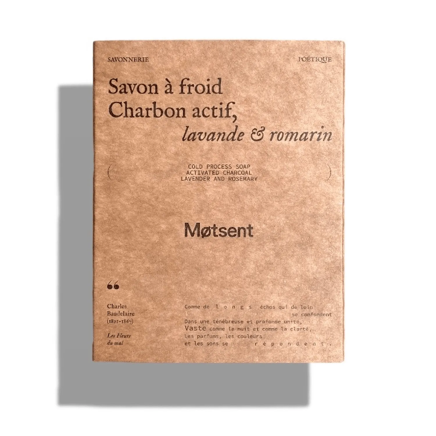 Motsent Charbon Actif savon solide purifiant