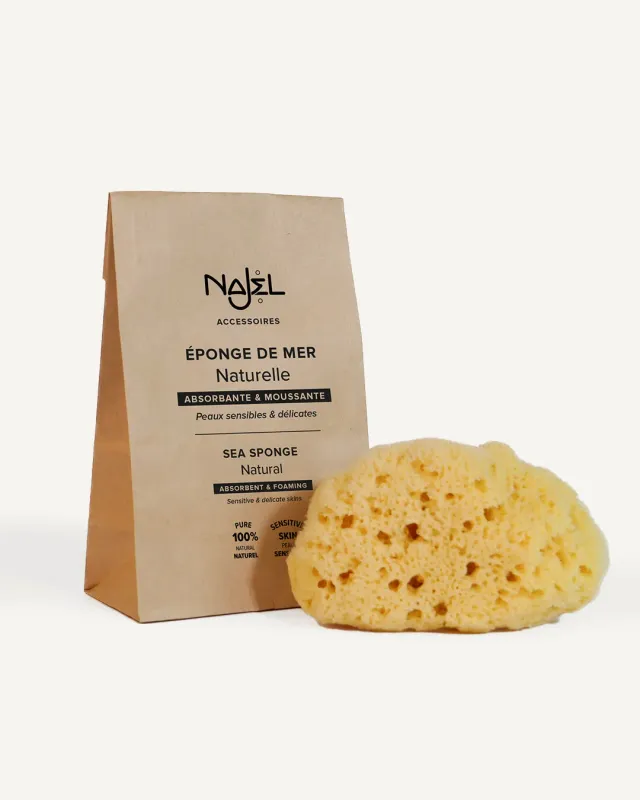 Laboratoire Najjar Éponge de mer naturelle avec sachet