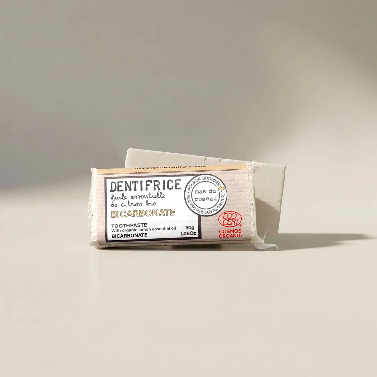 Mas du Roseau Philosophie Stop Tâches dentifrice solide citron