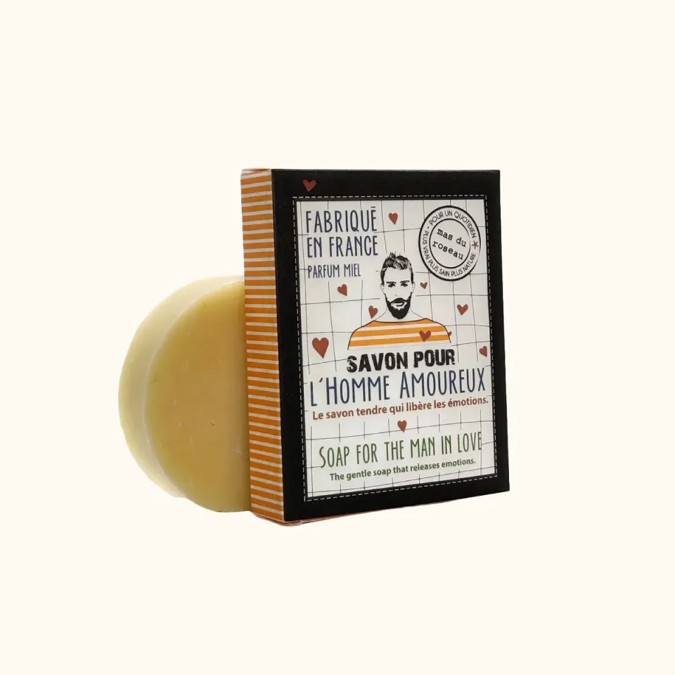 Mas du Roseau Just Men Amoureux savon solide curcuma