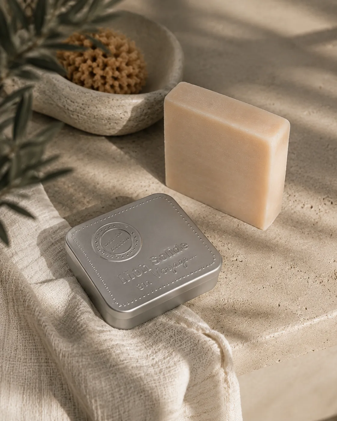 Mas du Roseau boîte à savon solide aluminium voyage