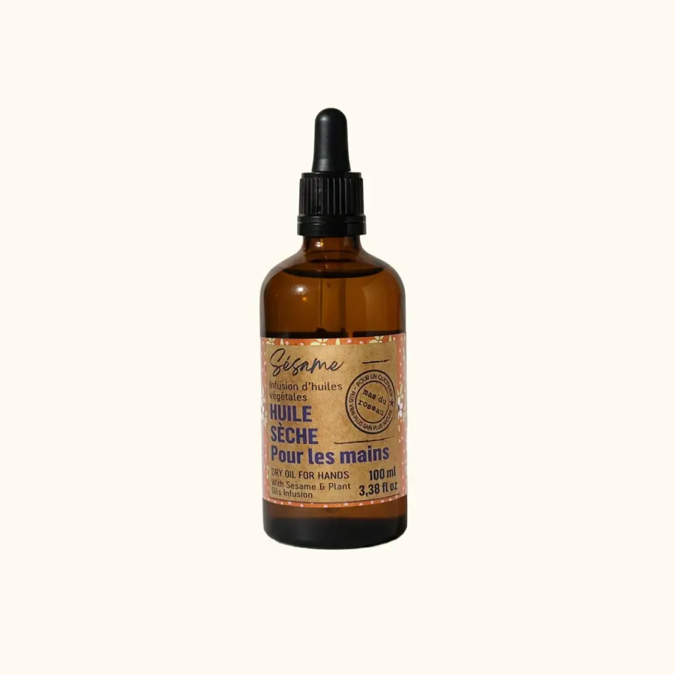 Mas du Roseau Infusions Huile sèche mains Sésame rose