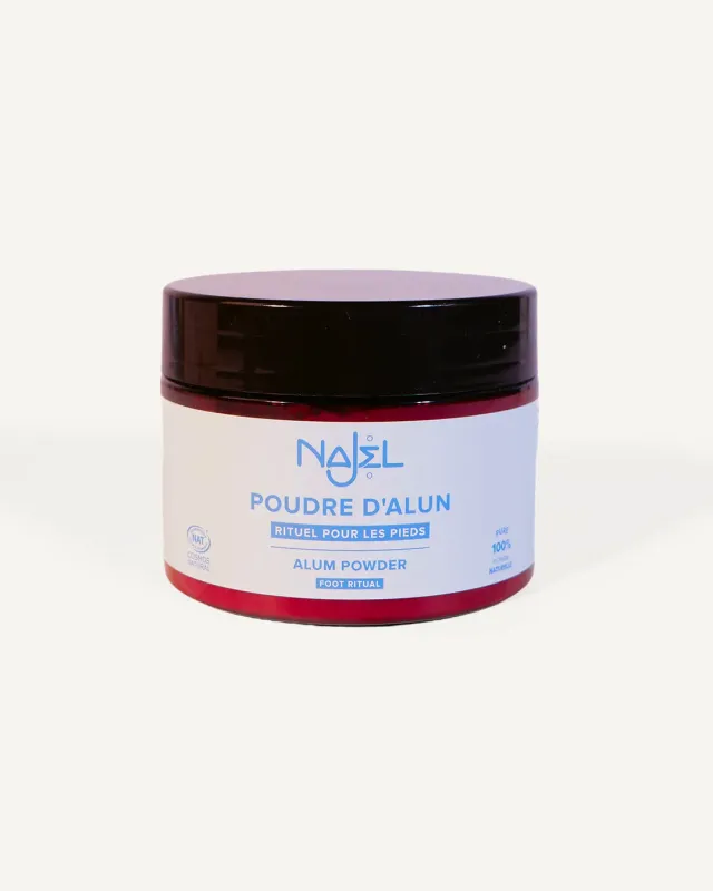 Najel poudre d'alun soin pieds 150 g sans parfum