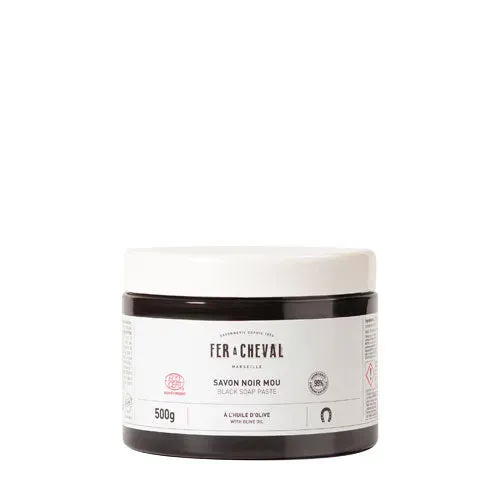 Savonnerie Fer à Cheval Savon Noir Mou nettoyant 500g olive