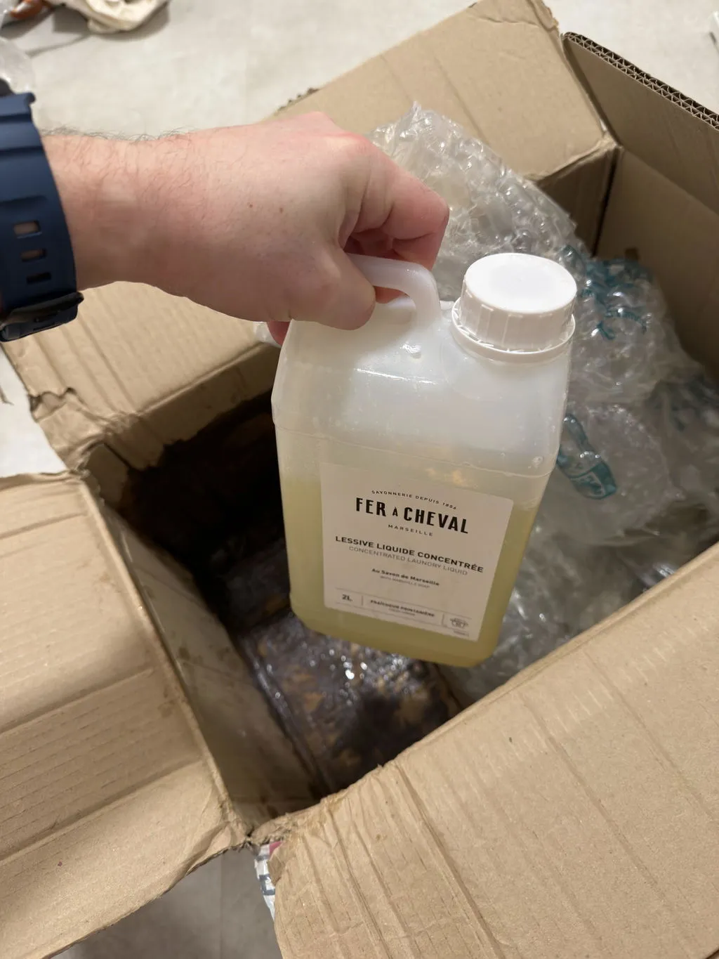 Savonnerie Fer à Cheval Lessive Liquide Concentrée 1L 20 lavages