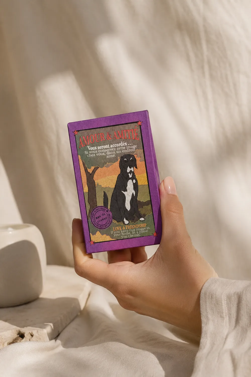 Mas du Roseau Pachamama savon Arche de Noé Chien santal