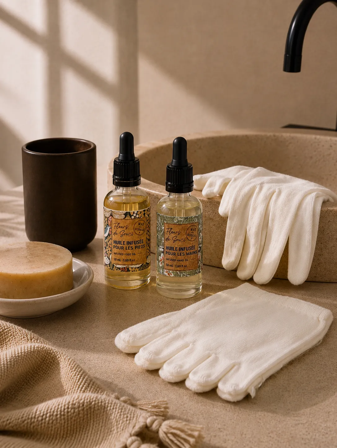 Mas du Roseau Infusions Coffret Beauté Mains et Pieds rituel