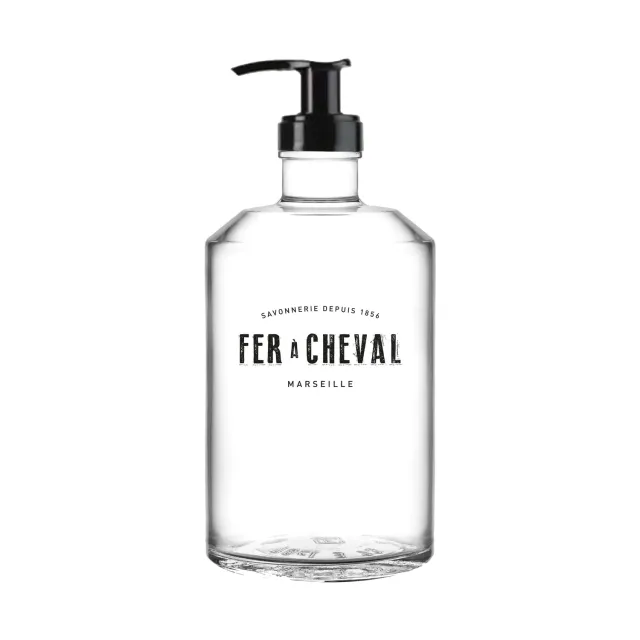 Fer à Cheval Flacon Verre 500ml rechargeable vide