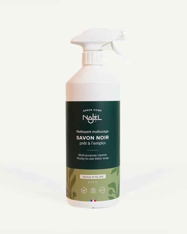 Najel Savon noir liquide spray nettoyant 1 L olive