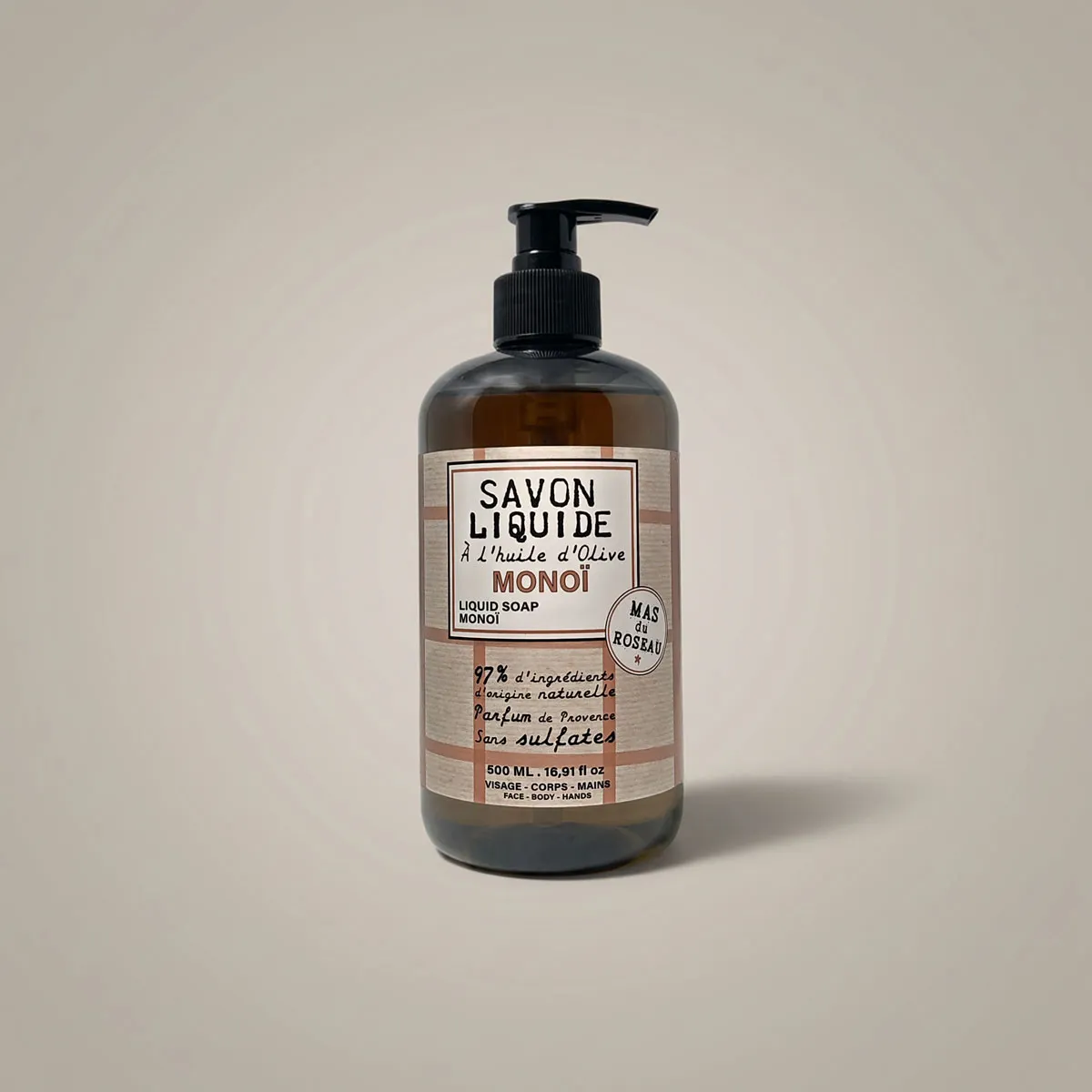 Mas du Roseau Philosophie Monoï savon liquide visage corps