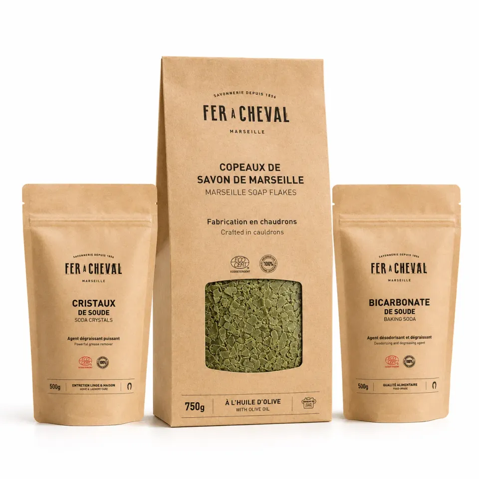 Savonnerie Fer à Cheval Kit DIY lessive savon Marseille 375 lavages