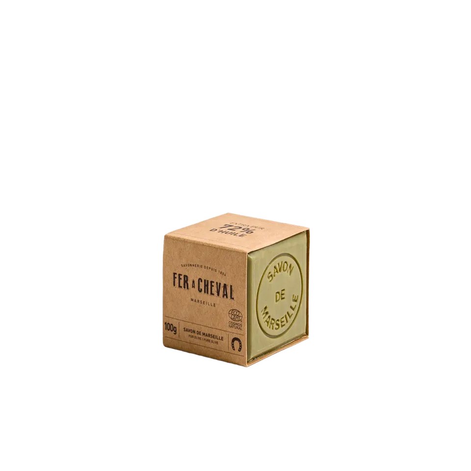 Savonnerie Fer à Cheval Savon de Marseille cube 100g pur olive