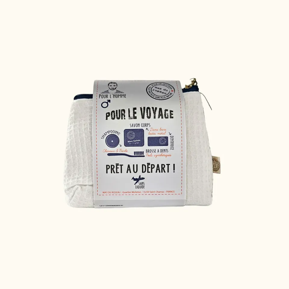 Mas du Roseau Just Men Kit Voyage Homme solide 5 pièces