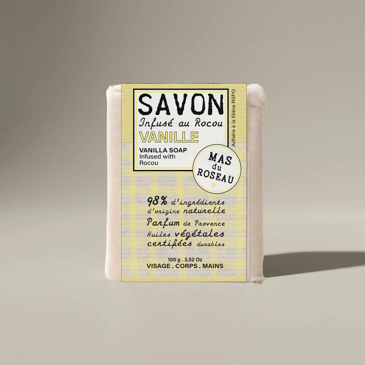 Mas du Roseau Philosophie Savon Solide Vanille mini