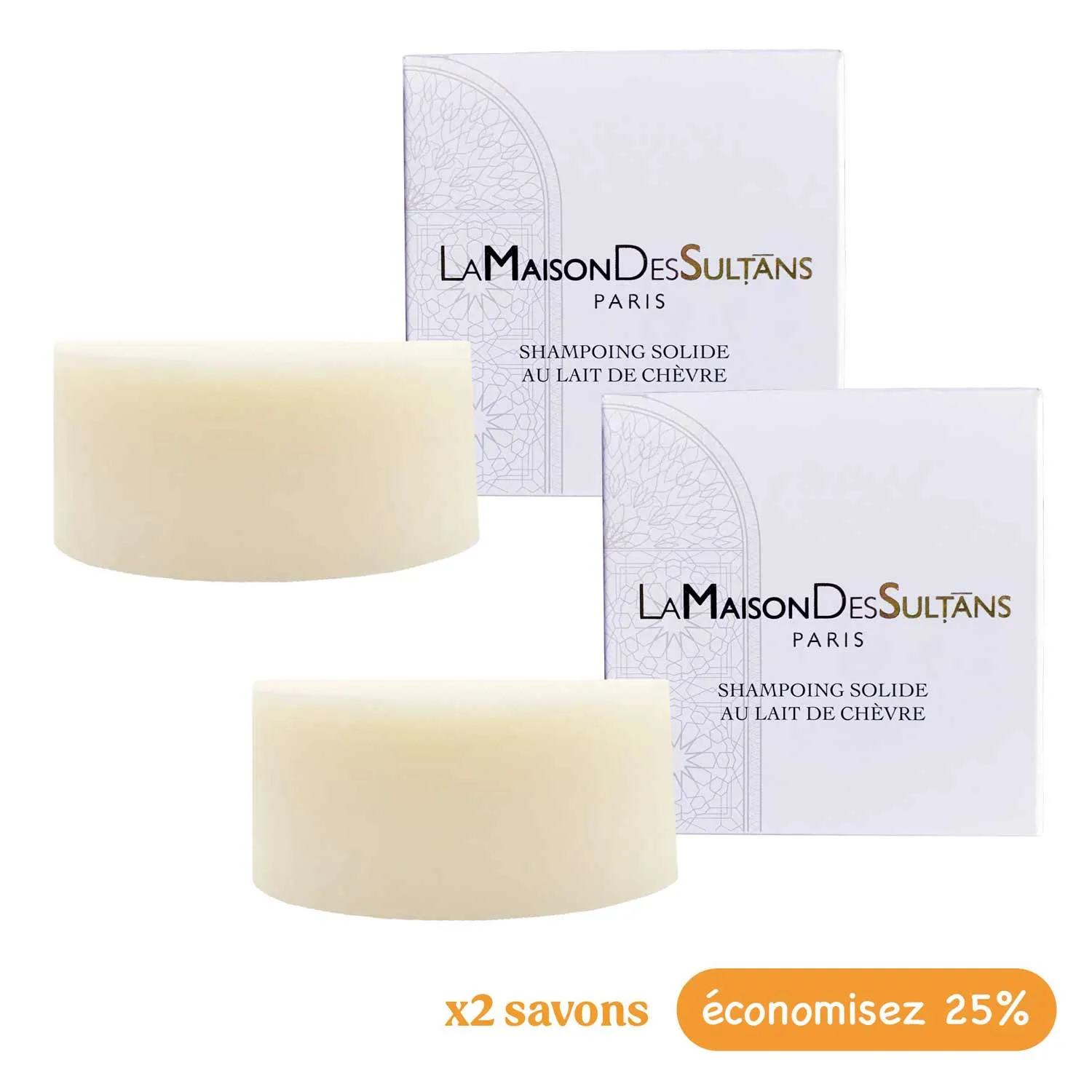 La Maison des Sultans Lait de Chèvre shampoing solide bio 100g