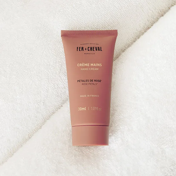Savonnerie Fer à Cheval Crème Mains Parfumée Pétales de Rose 30ml karité