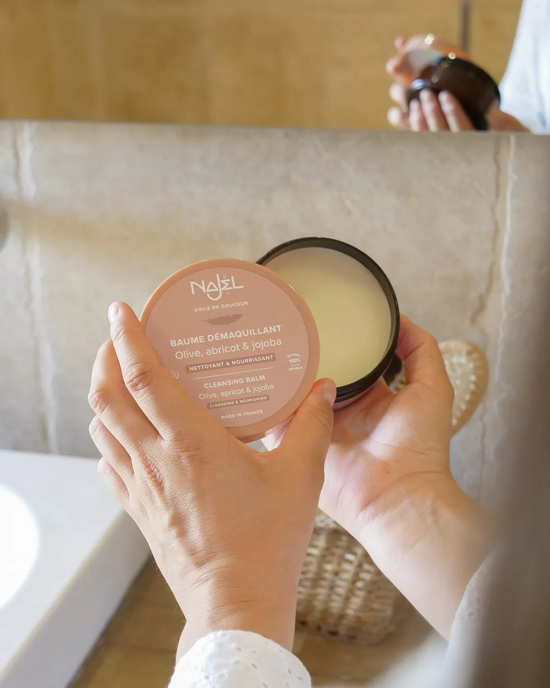 Najel Kit Double Nettoyage baume + savon Alep peaux sensibles