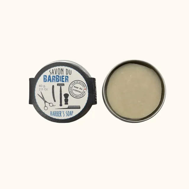 Mas du Roseau Barbier savon barbe lait de chèvre menthe