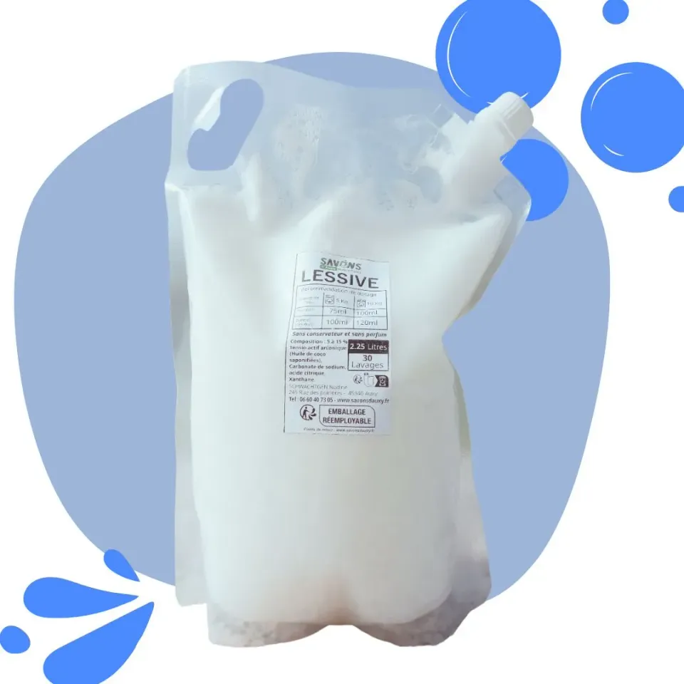 Savons d’Auxy lessive liquide sans parfum hypoallergénique